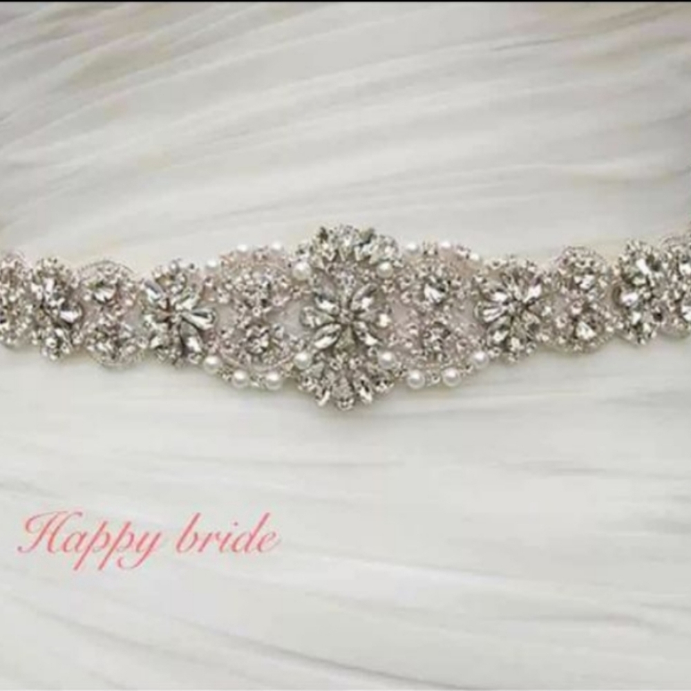 Stunning Rhinestone Bridal Sash